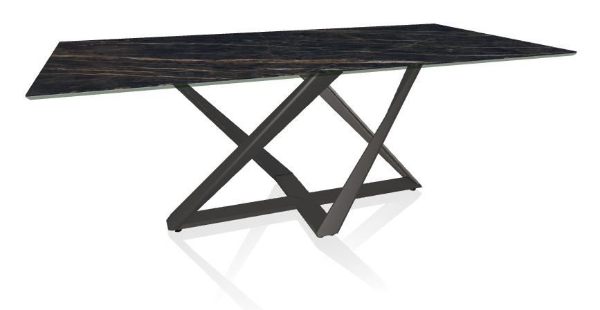 BONTEMPI - Stůl Millennium, dřevo/SuperMarble, 200/300x100/120 cm - 