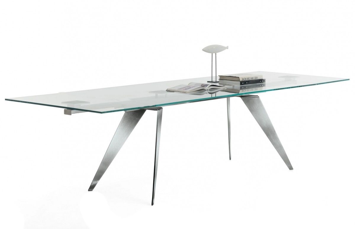 BONTEMPI - Stůl Ramos skleněný, 200/250x106 cm - 