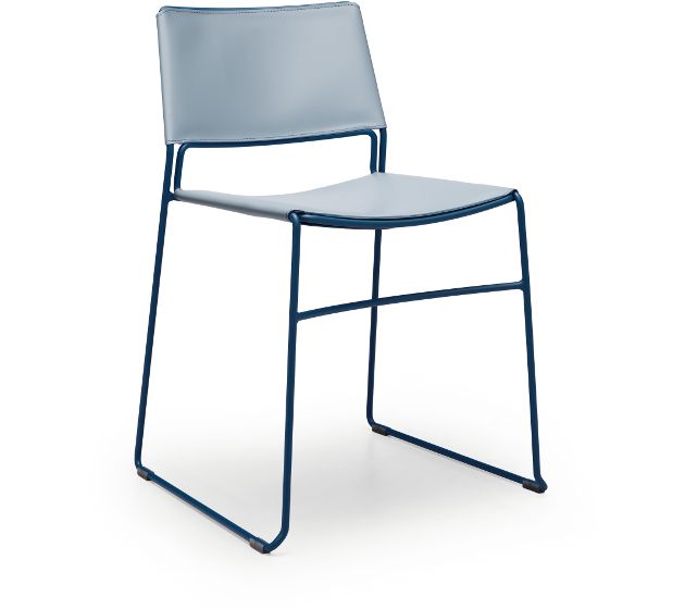 MIDJ - Židle SLIM, kožené čalounění - 