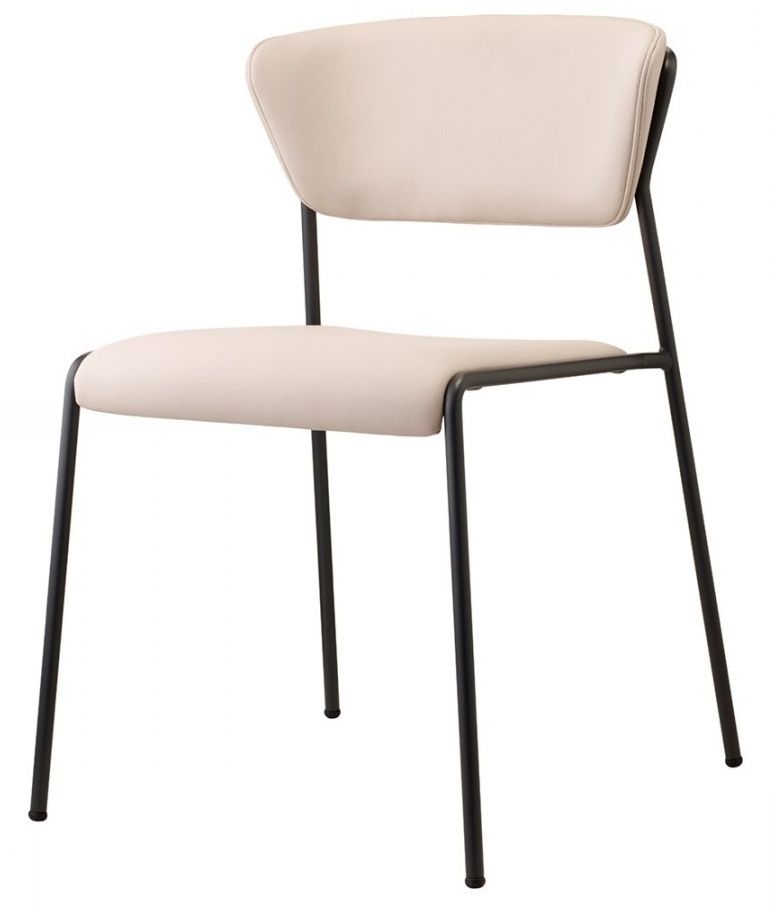 SCAB - Židle LISA - béžová/černá - 