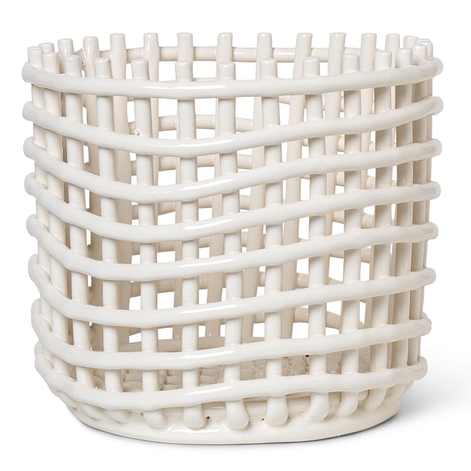Ferm Living designové úložné koše Ceramic Basket L - DESIGNPROPAGANDA
