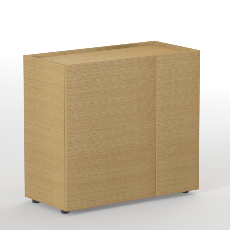 NARBUTAS - Kancelářská skříňka PLANA 90x40x81,4 cm - dýha - 