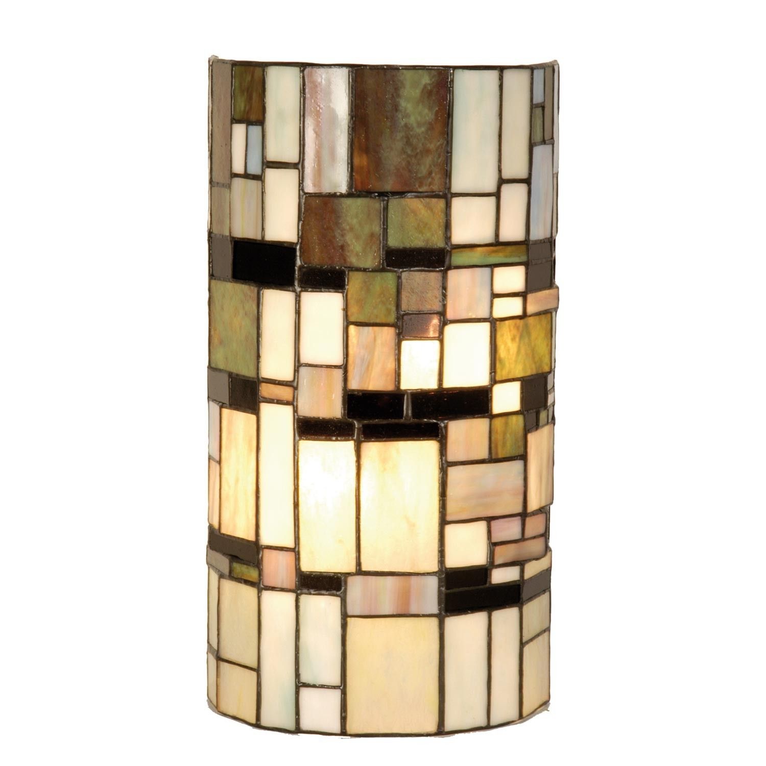 Nástěnná lampa Tiffany Blocked - 20*11*36 cm 2x E14 / Max 40W Clayre & Eef - LaHome - vintage dekorace