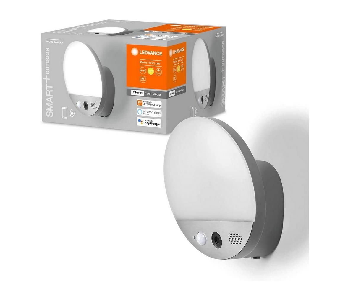 Ledvance Ledvance- LED Nástěnné svítidlo se senzorem a kamerou SMART+ 15W/230V Wi-Fi IP44  -  Svět-svítidel.cz