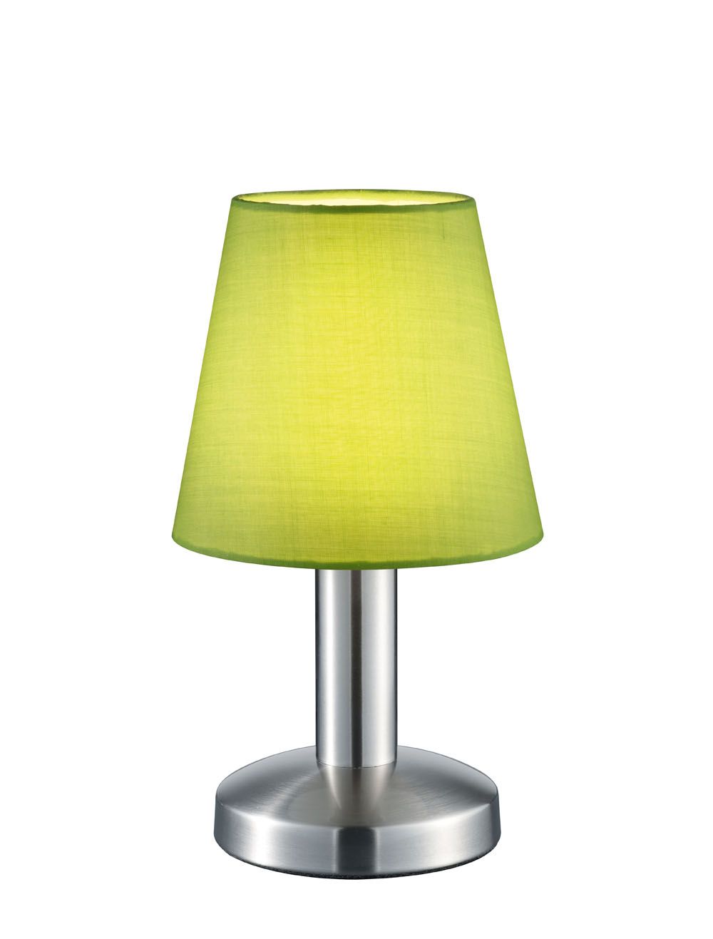 TRIO 599700115 MATS II dotyková stolní lampička 1xE14 matný nikl/zelenožlutá ON/OFF - Svítidla FEIM