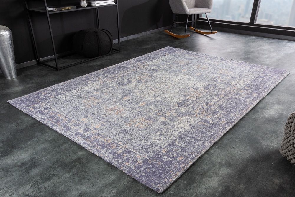 LuxD Designový koberec Saniyah 230 x 160 cm modrý - bavlna-ženilka - Estilofina-nabytek.cz