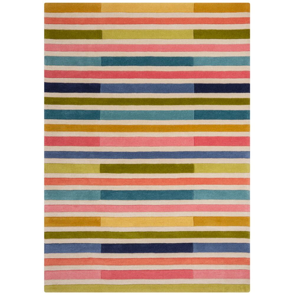 Flair Rugs koberce Ručně všívaný kusový koberec Illusion Piano Pink/Multi - 120x170 cm - Mujkoberec.cz