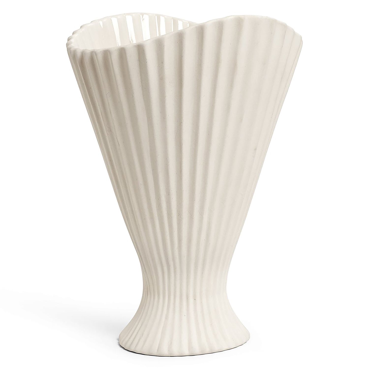 Ferm Living designové vázy Fountain Vase Off-White - DESIGNPROPAGANDA
