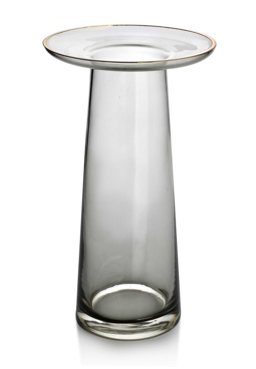 Mondex Váza Serenite 25 cm šedá - Houseland.cz
