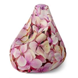 Sedací vak SABLIO - Růžové květy 150x100