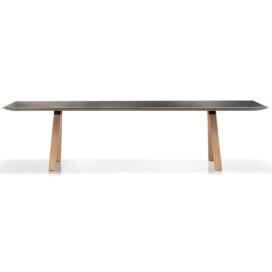 PEDRALI - Stůl ARKI-TABLE wood s kabelovou lištou - DS