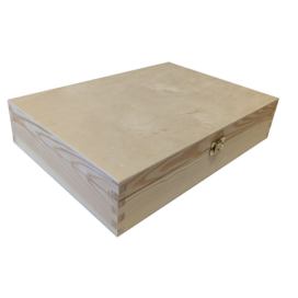   Dřevěná uzavíratelná krabička, 35 x 7 x 25 cm\r\n