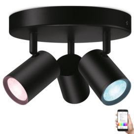 WiZ WiZ - LED RGBW Stmívatelné bodové svítidlo IMAGEO 3xGU10/4,9W/230V černá Wi-Fi 