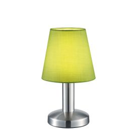 TRIO 599700115 MATS II dotyková stolní lampička 1xE14 matný nikl/zelenožlutá ON/OFF