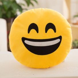 KIK KX9550_10 Plyšový polštář Emoji BIG SMILE
