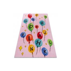 Dywany Lusczow Dětský koberec BALLOONS růžový, velikost 140x190
