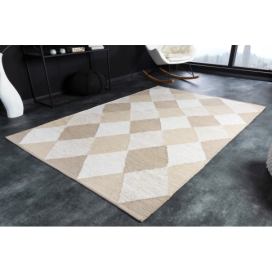 LuxD Designový koberec Sadiya 230 x 160 cm béžovo-hnědý - bavlna