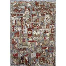 Diamond Carpets koberce AKCE: 305x425 cm Ručně vázaný kusový koberec Diamond DC-PATCH RED MULTI - 305x425 cm Mujkoberec.cz