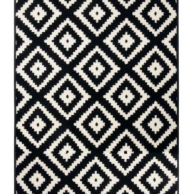 Hanse Home Collection koberce Kusový koberec Hamla 105477 Black Cream - 80x150 cm Mujkoberec.cz