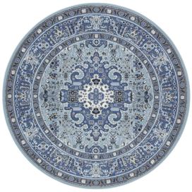 Nouristan - Hanse Home koberce Kruhový koberec Mirkan 104438 Skyblue - 160x160 (průměr) kruh cm Mujkoberec.cz