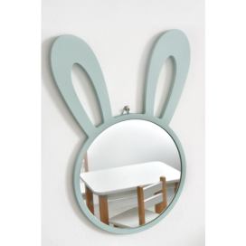 Vingo Dětské zrcadlo králíček - 39 x 54 cm Barva: růžová Vingo