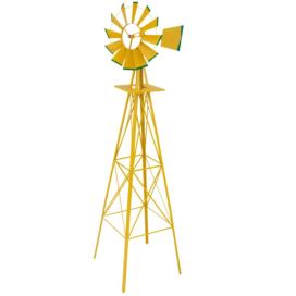Stilista 91148 STILISTA Větrný mlýn, 245 x 55 cm, ocel, žlutý