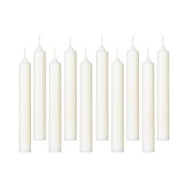 Atmosphera Úzké svíčky, bílé, sada 10 ks