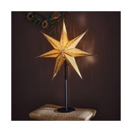 Markslöjd Markslöjd 705795 - Vánoční dekorace GLITTER 1xE14/25W/230V 65 cm černá/zlatá 