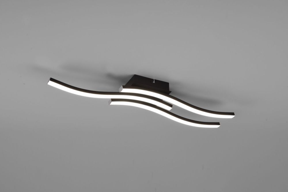TRIO Reality R62473432 ROUTE stropní svítidlo SMD LED 5W/600lm 4000K černá matná - Svítidla FEIM