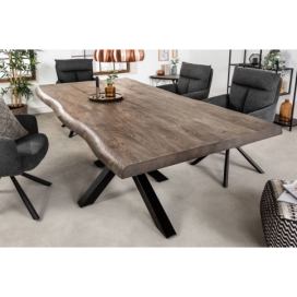 LuxD Designový jídelní stůl Massive 200 cm šedá akácie