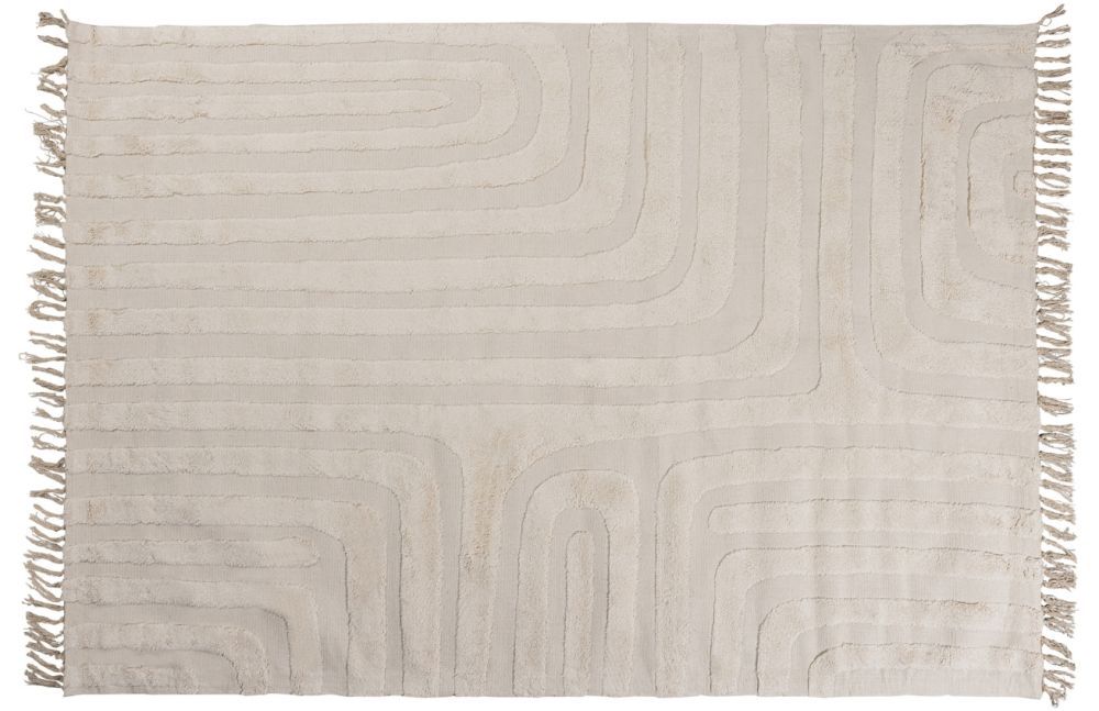 Hoorns Bílý bavlněný koberec Zola 170 x 240 cm - Designovynabytek.cz