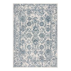 Bílý/modrý vlněný koberec 230x160 cm Yasmin - Flair Rugs Bonami.cz