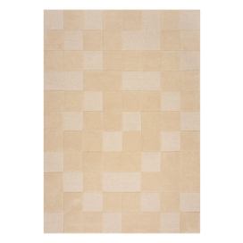 Béžový vlněný koberec 290x200 cm Checkerboard - Flair Rugs Bonami.cz