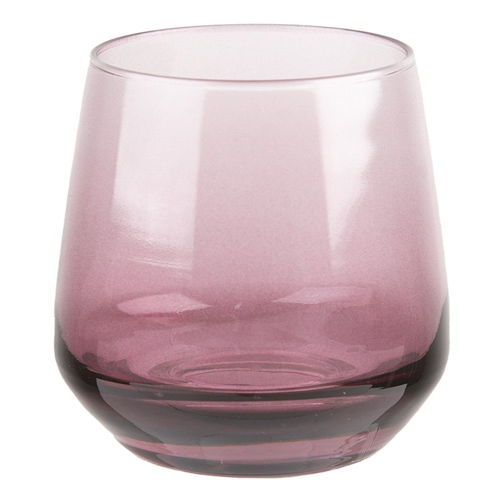 Fialová sklenička na vodu Walt - Ø 7*9 cm / 310 ml Clayre & Eef - LaHome - vintage dekorace