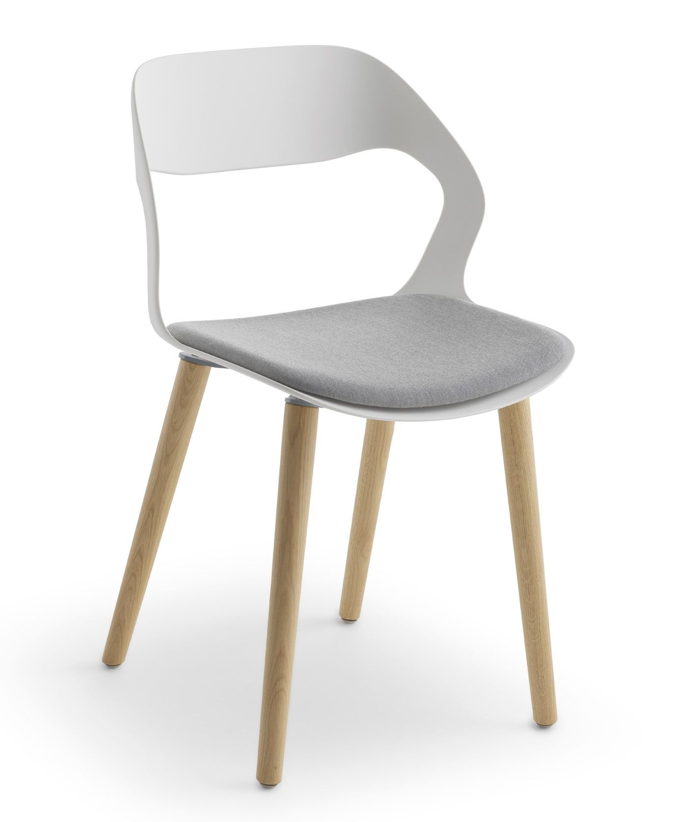CRASSEVIG - Židle MIXIS AIR R/4W s čalouněným sedákem - 