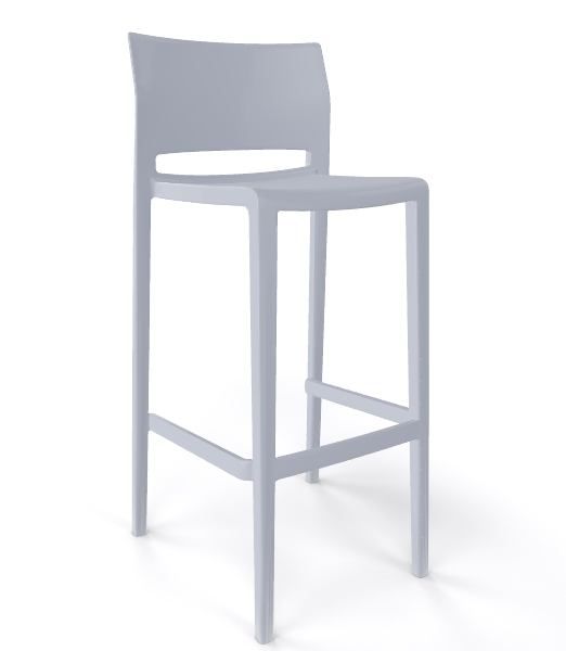 GABER - Barová židle BAKHITA - vysoká, šedá - 