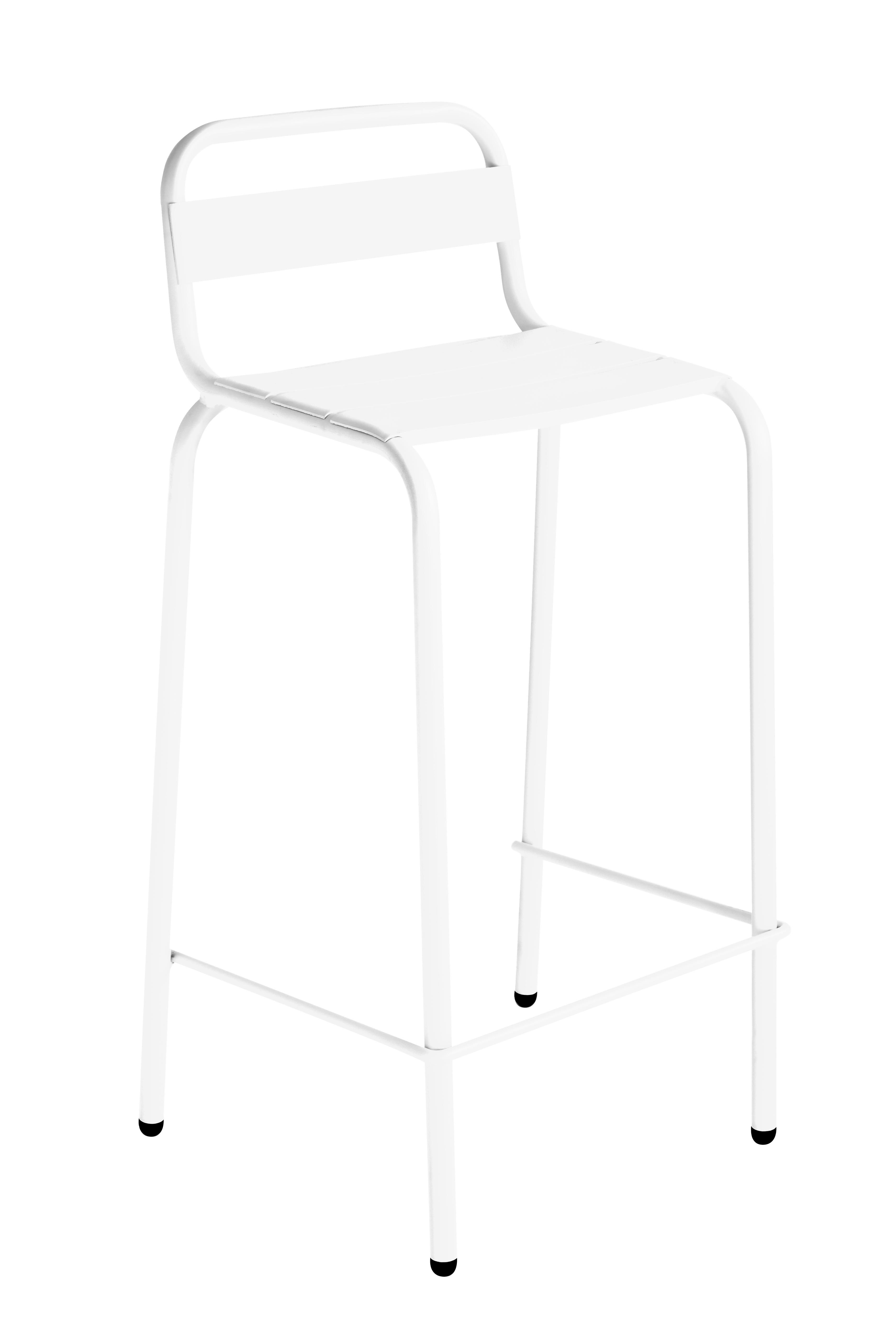 ISIMAR - Barová židle BARCELONETA nízká - bílá - 