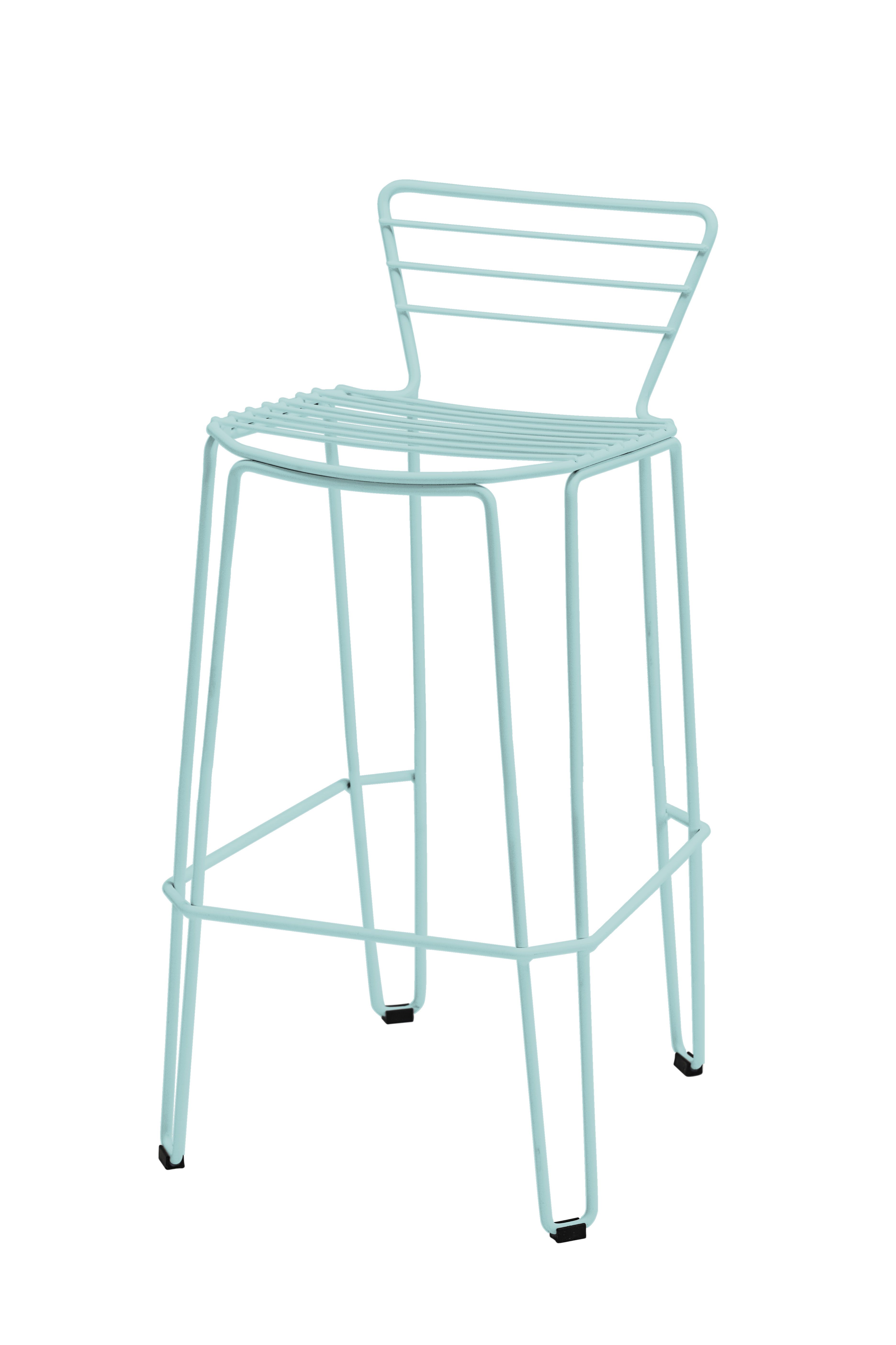 ISIMAR - Barová židle MENORCA nízká - modrá - 