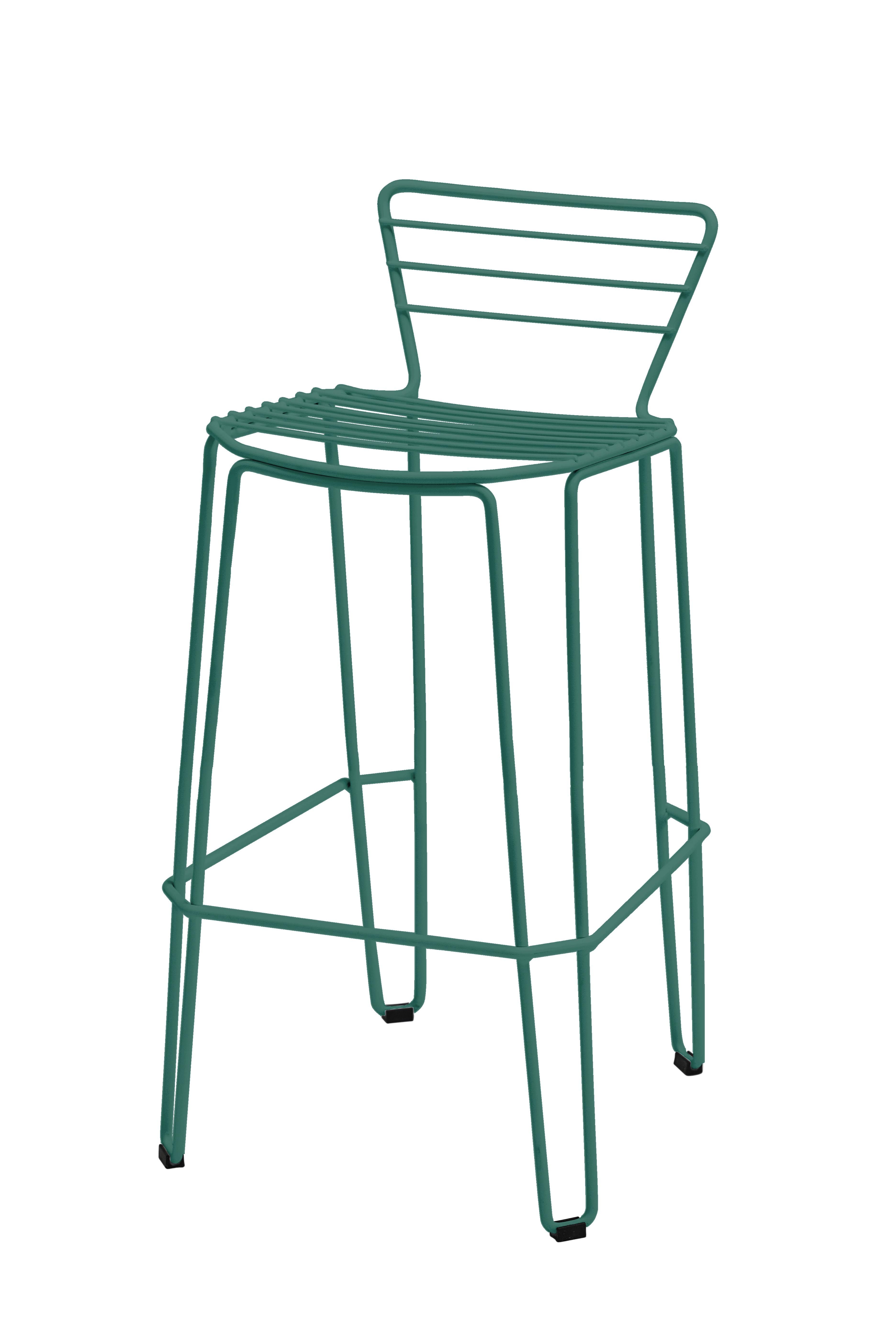 ISIMAR - Barová židle MENORCA nízká - zelená - 