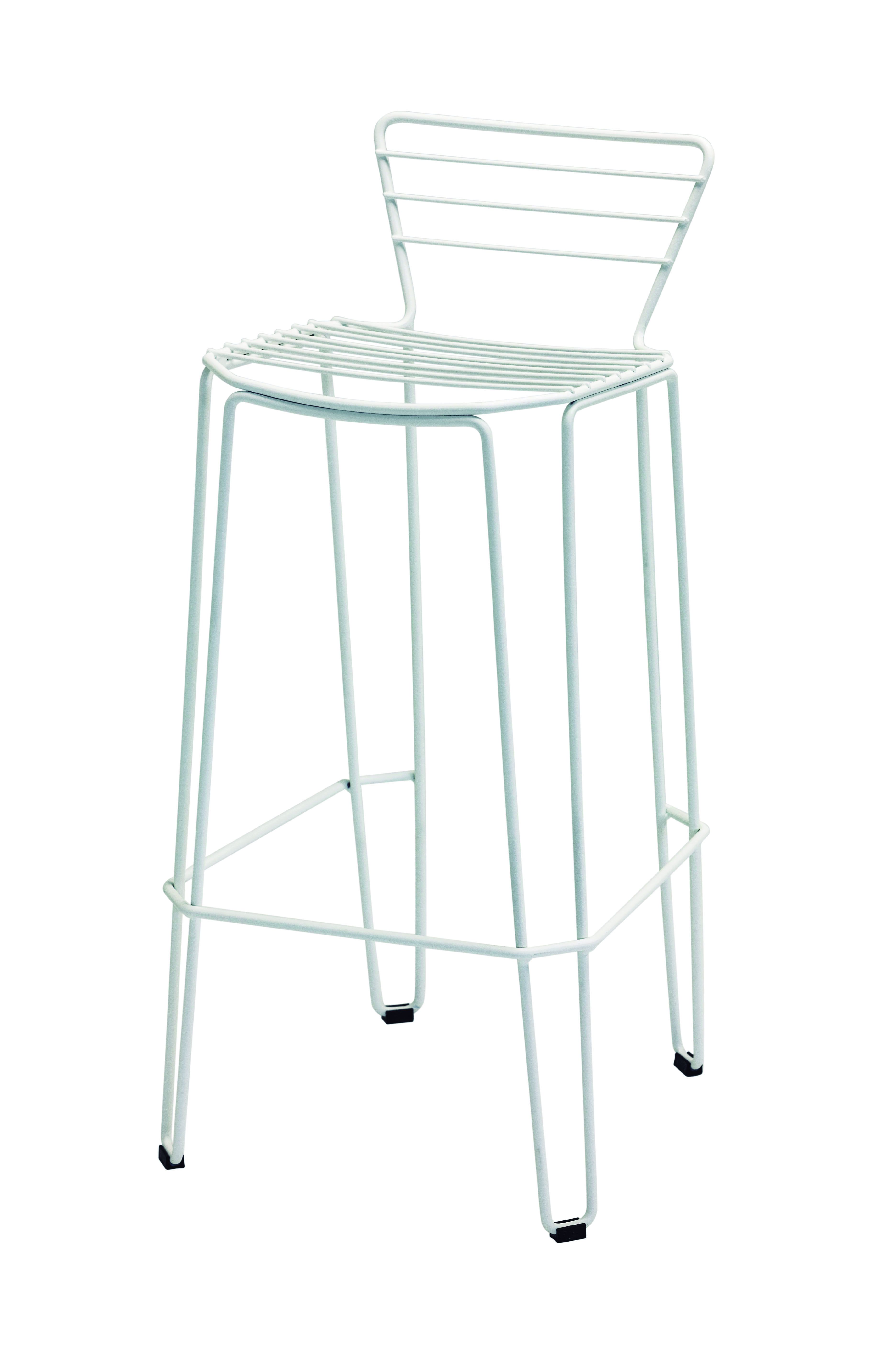 ISIMAR - Barová židle MENORCA vysoká - bílá - 