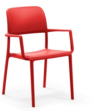 NARDI GARDEN - Židle RIVA červená - 