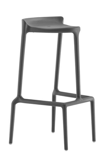 PEDRALI - Vysoká barová židle HAPPY 490 DS - antracit - 
