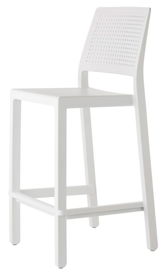 SCAB - Barová židle EMI nízká - bílá - 