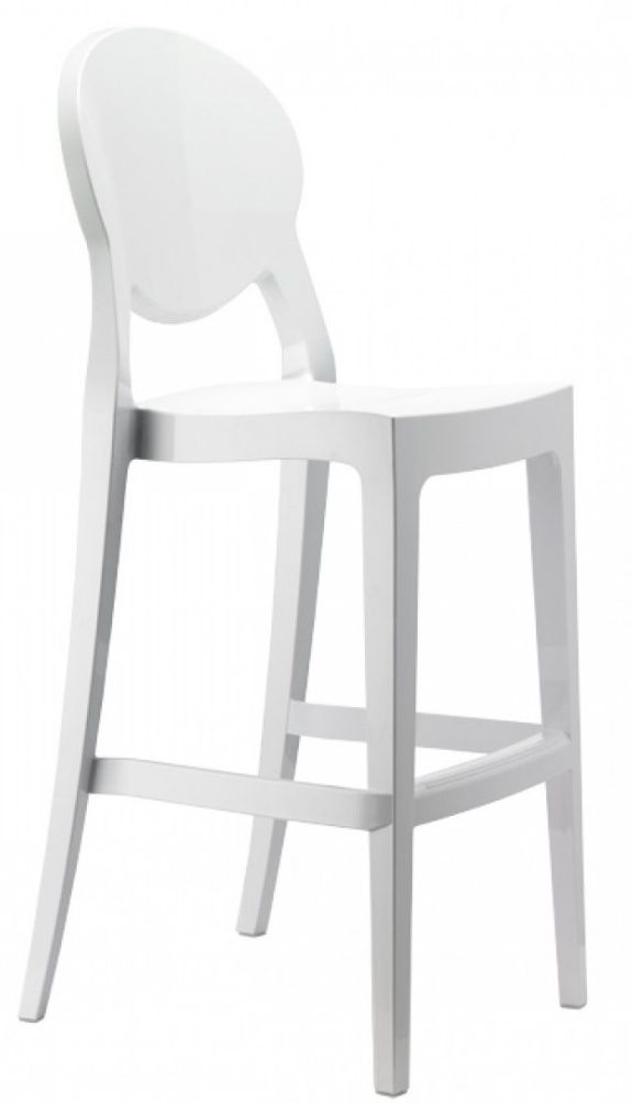 SCAB - Barová židle IGLOO vysoká - bílá - 