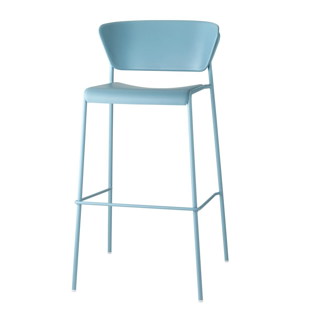 SCAB - Barová židle LISA TECHNOPOLYMER vysoká - modrá - 