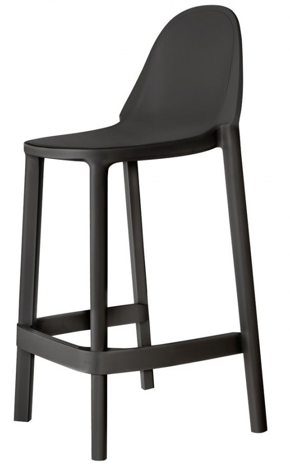 SCAB - Barová židle PIU nízká - antracitová - 