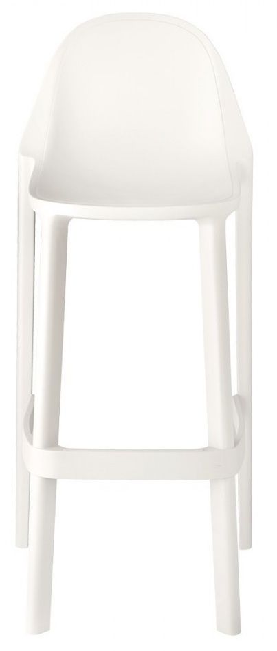 SCAB - Barová židle PIU nízká - bílá - 