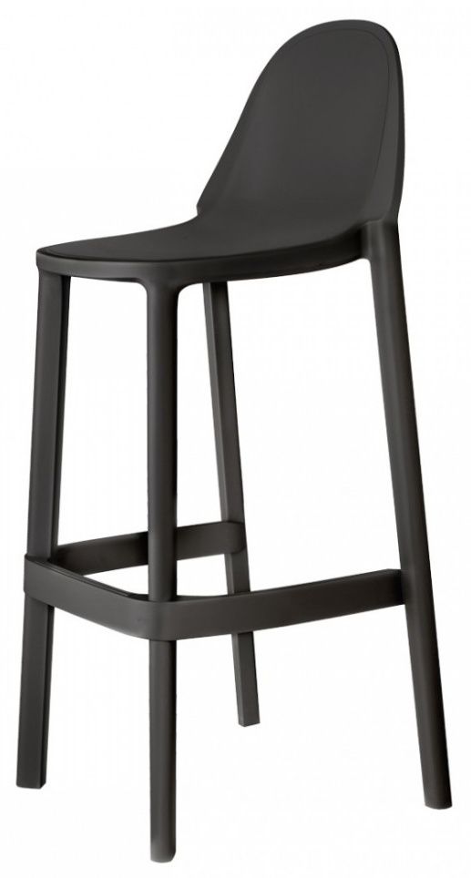 SCAB - Barová židle PIU vysoká - antracitová - 