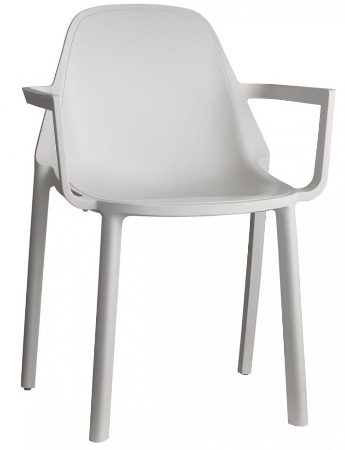 SCAB - Židle PIU s područkami - bílá - 