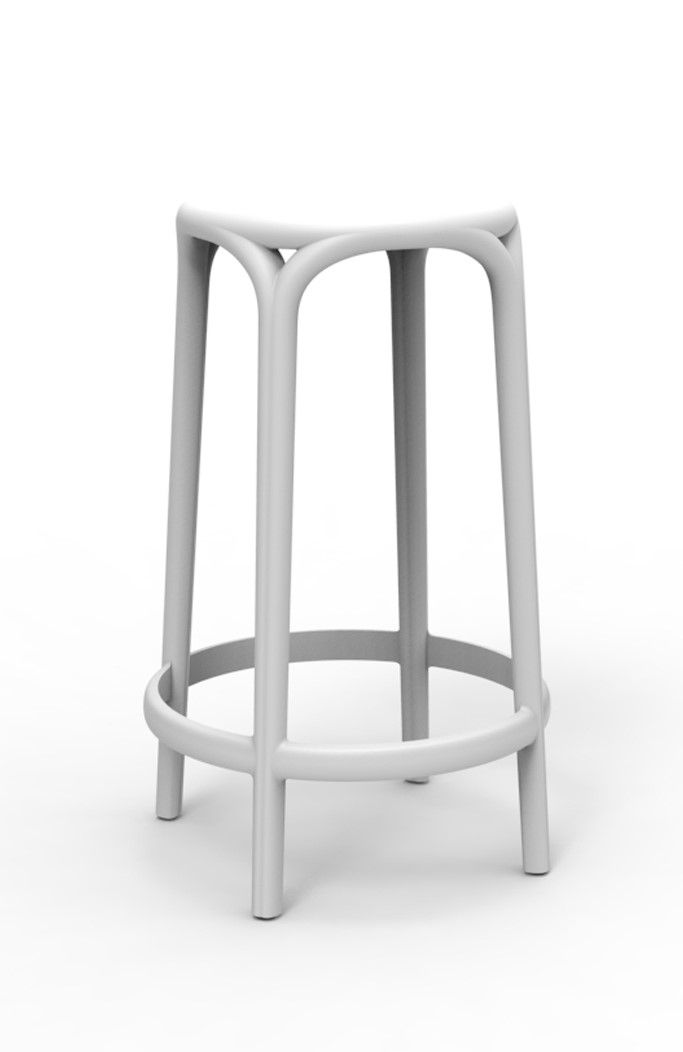 VONDOM - Nízká barová židle BROOKLYN - bílá - 
